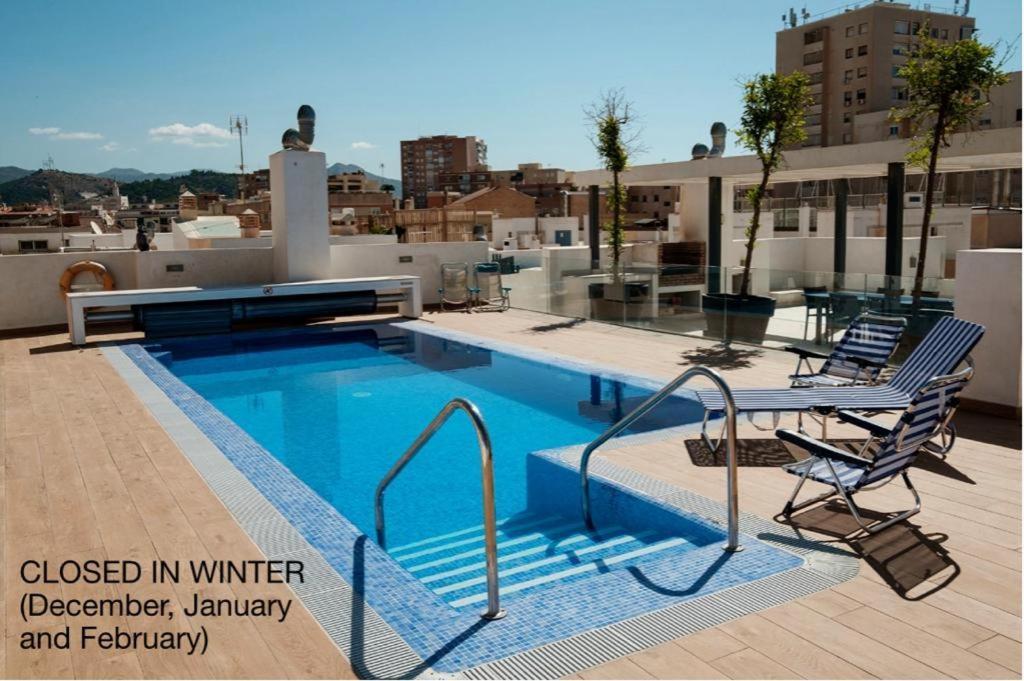 Apartamento Deluxe Con Piscina, Terraza & Parking Малага Екстериор снимка